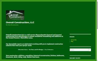 Overall Construction LLC website