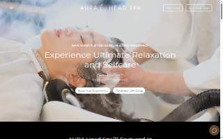 Aura Head Spa website