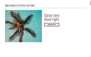 Brushed Tanning Studio website