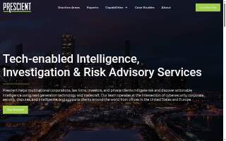 PRESCIENT System Solutions website