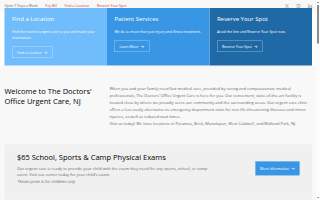 The Doctors' Office Urgent Care of Paramus website