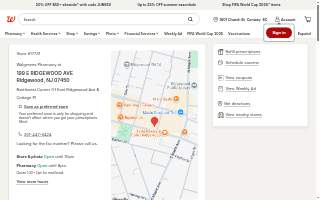 Walgreens Pharmacy of Ridgewood website