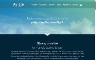 Aviate Creative, LLC. website