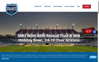 Holiday Bowl website