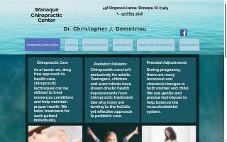 Wanaque Chiropractic Center website