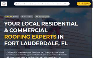 Cedar Roofing Solutions website