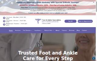 Foot & Ankle Specialists of Rockaway website