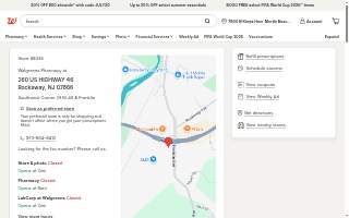 Walgreens of Rockaway website