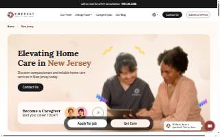 Emerest Health of New Jersey Home Health Agency website