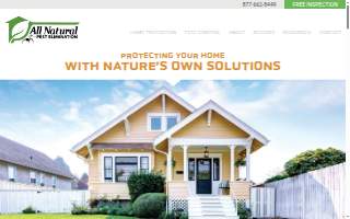 All Natural Pest Control Solutions website