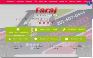 Faraj Auto Traders website