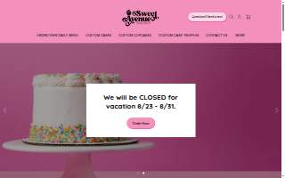 Sweet Avenue Bake Shop website