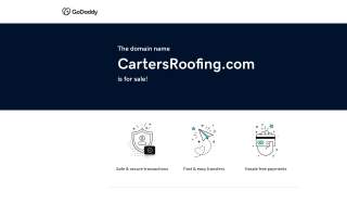Carter & Sons Roofing website