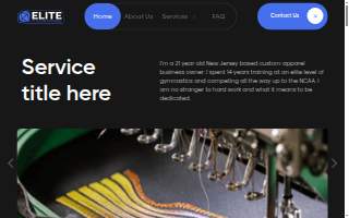 Elite Custom Apparel website