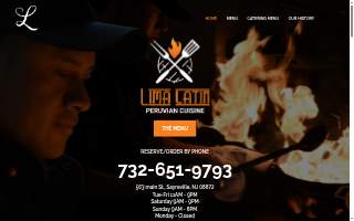 Lima Latin Peruvian Cuisine website