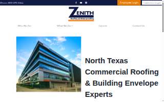 Zenith Roofing website