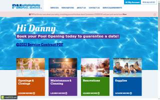 PM Pool Service website