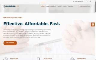Carvajal Law Child Custody Lawyers website