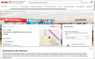 CVS Pharmacy of Secaucus website