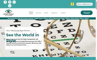 Front Street Eyecare website