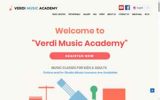 Verdi Music Academy of Ridgefield Park website