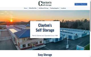Clayton Self Storage of Somers Point website