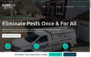ELDER Pest Control website