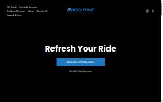 Executive Auto Detail website