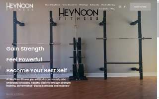 HeyNoon Fitness website