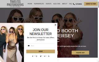 Timeless PhotoBooths website