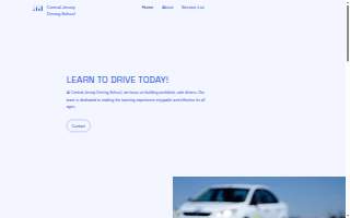 Central Jersey Driving School website