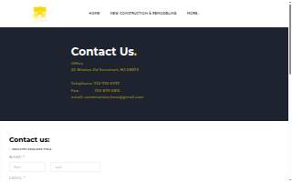 HMZ Construction website
