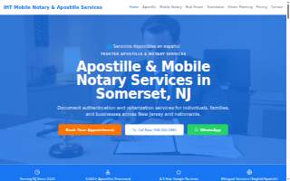 IHT Mobile Notary & Apostille Services of Somerset website