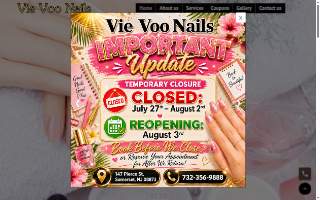 Vie Voo Nails website