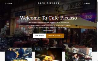 Cafe Picasso website