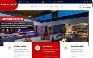 Cine Acoustic LLC - Audio Video, Home Automation New Jersey & New York website