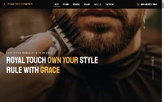 Royal Touch Barbershop website