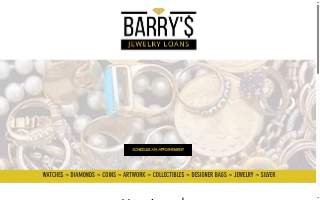 Barry's Jewelry Loans website