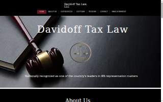 Davidoff Tax Law, LLC of South Brunswick website
