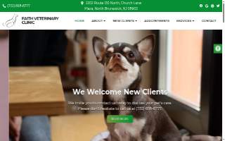 Faith Veterinary Clinic of South Brunswick website