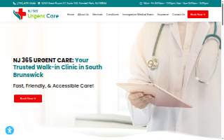 NJ 365 Urgent Care website