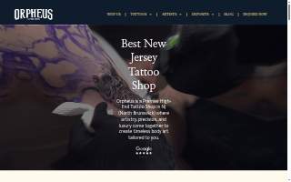 Orpheus Tattoo Studio of South Brunswick website