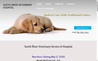 South River Veterinary Clinic website