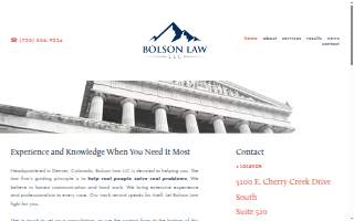 Bolson Law website