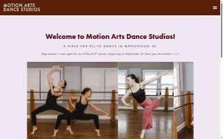 Motion Arts Dance Studios website