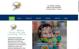 Creative Kids Academy website