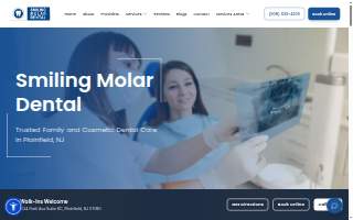 Smiling Molar Dental of South Plainfield website