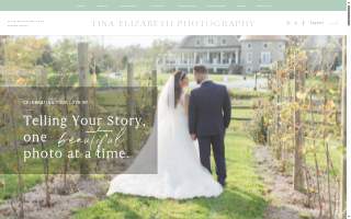Tina Elizabeth Photography website