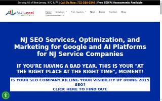 NJ Local Marketing, LLC of South River website