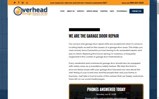 Overhead Garage Doors of NJ website